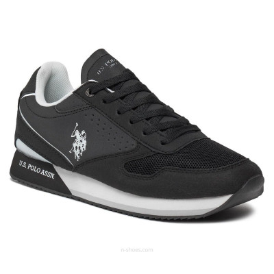 Чоловічі елітні чорні кросівки U.S. POLO ASSN. NOBIL003G 5656