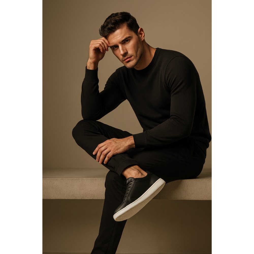 Чоловічі чорні кеди Beverly Hills Polo Club MYL-CE23388A 5658