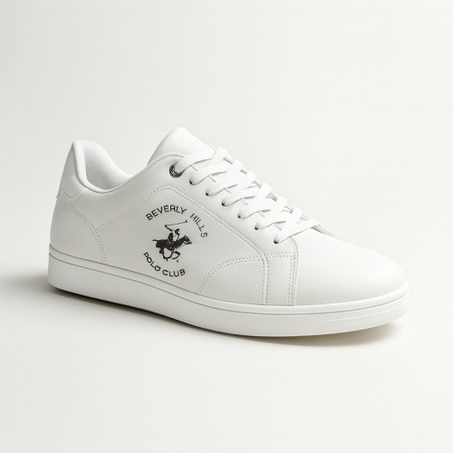 Чоловічі білі кеди елітні туфлі Beverly Hills Polo Club MYL-CE23388A 5680