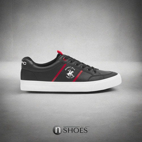 Чоловічі чорні кеди елітні Beverly Hills Polo Club M-SS24-3C012 5681