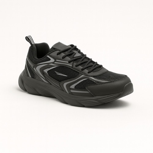 Men's black trendy sneakers Sprandi MP40-23404Z 5693 in the style of New Balance 530 MR530PB