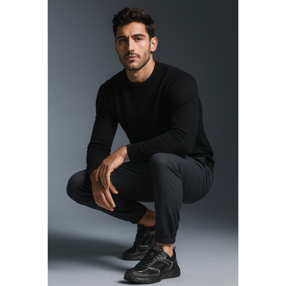 Чоловічі чорні кросівки Sprandi MP40-23404Z 5693 у стилі New Balance