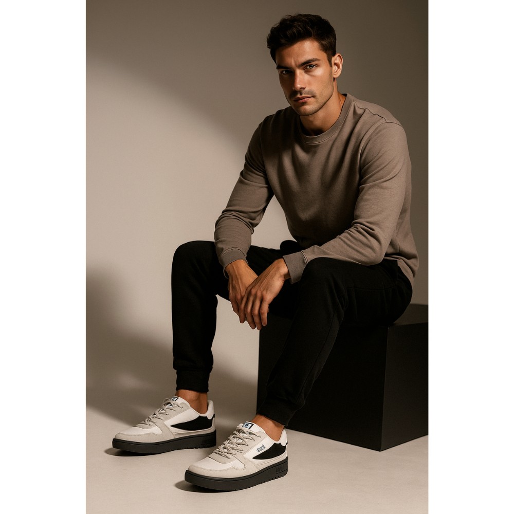 Men's leather sneakers Fila (Italy) model 5697