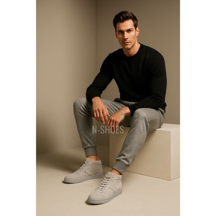 Men's leather high-top sneakers Gino Rossi (Poland) model 5698