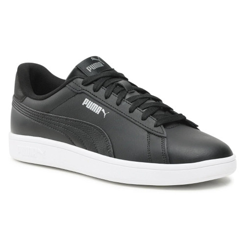 Чоловічі шкіряні чорні кросівки Puma Smash 3.0 L 39098702 5702 демісезонні з натуральної шкіри