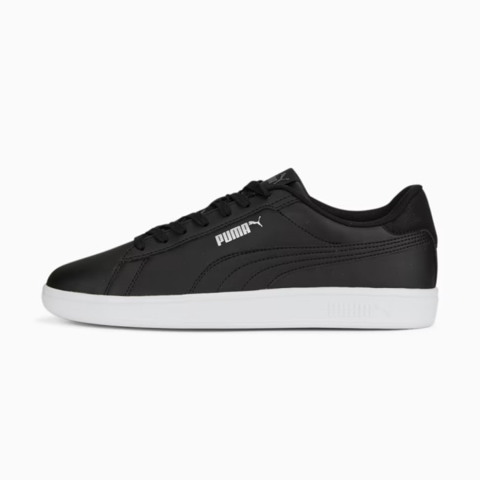 Men’s Puma Smash 3.0 L Leather Sneakers in Black