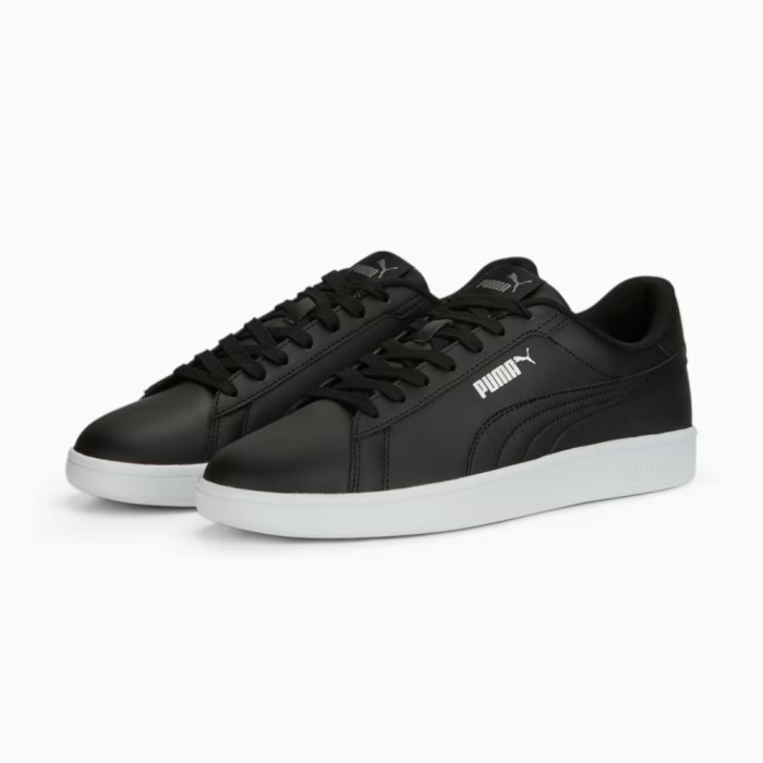 Men’s Puma Smash 3.0 L Leather Sneakers in Black