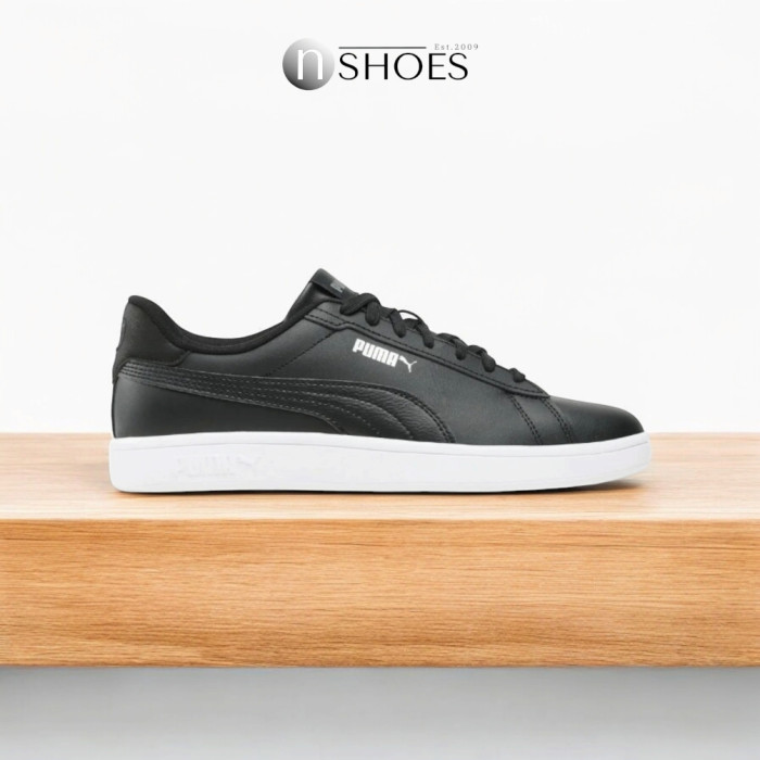 Men’s Puma Smash 3.0 L Leather Sneakers in Black