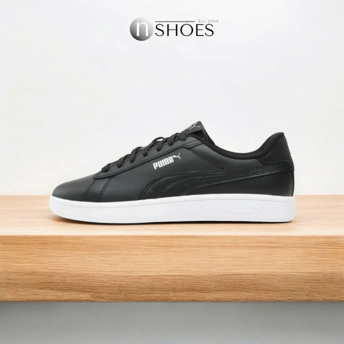 Men’s Puma Smash 3.0 L Leather Sneakers in Black