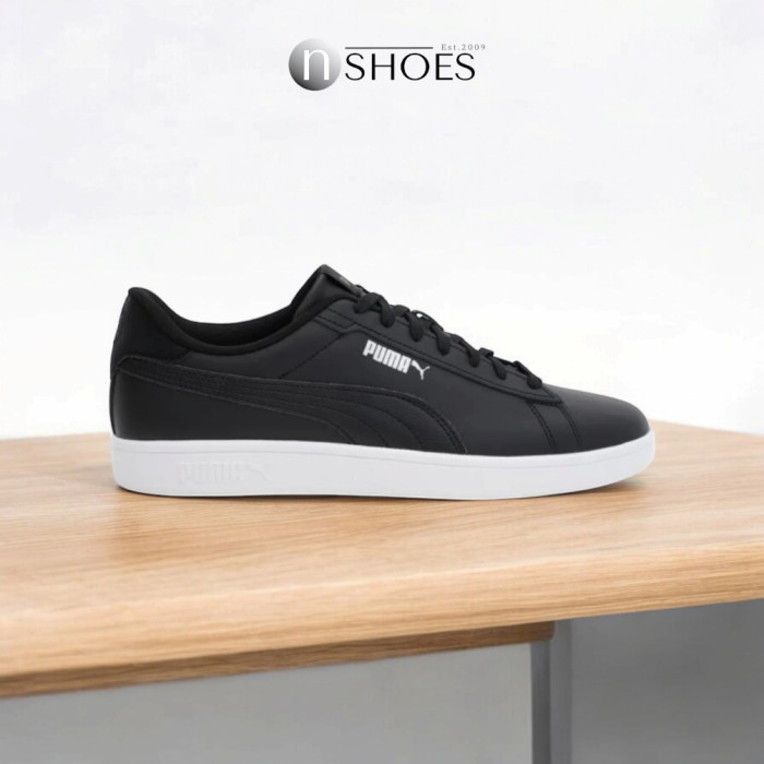 Men’s Puma Smash 3.0 L Leather Sneakers in Black