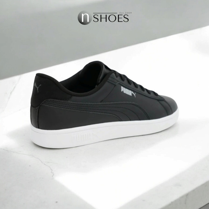 Men’s Puma Smash 3.0 L Leather Sneakers in Black