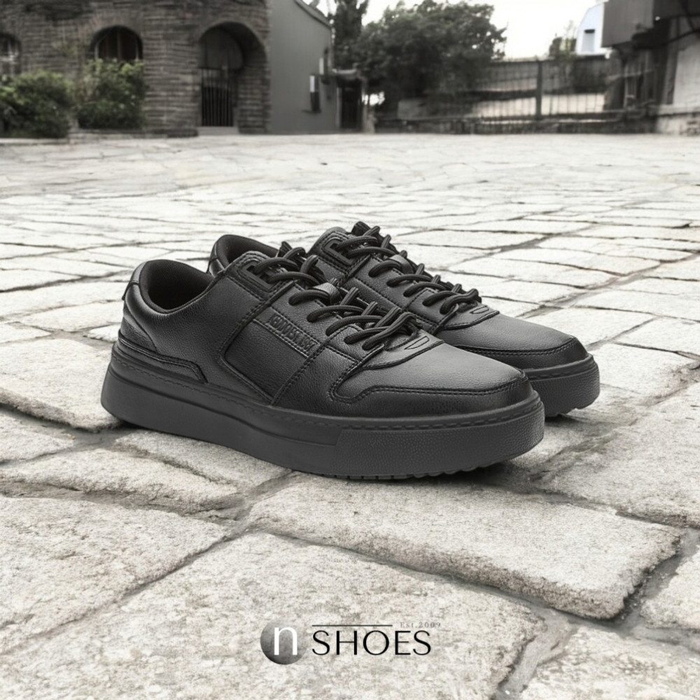 Мужские кожаные демисезонные кроссовки KEDDO (Великобритания) модель 5723