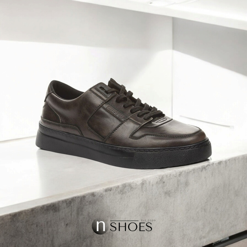 Мужские кожаные демисезонные кроссовки KEDDO (Великобритания) модель 5723