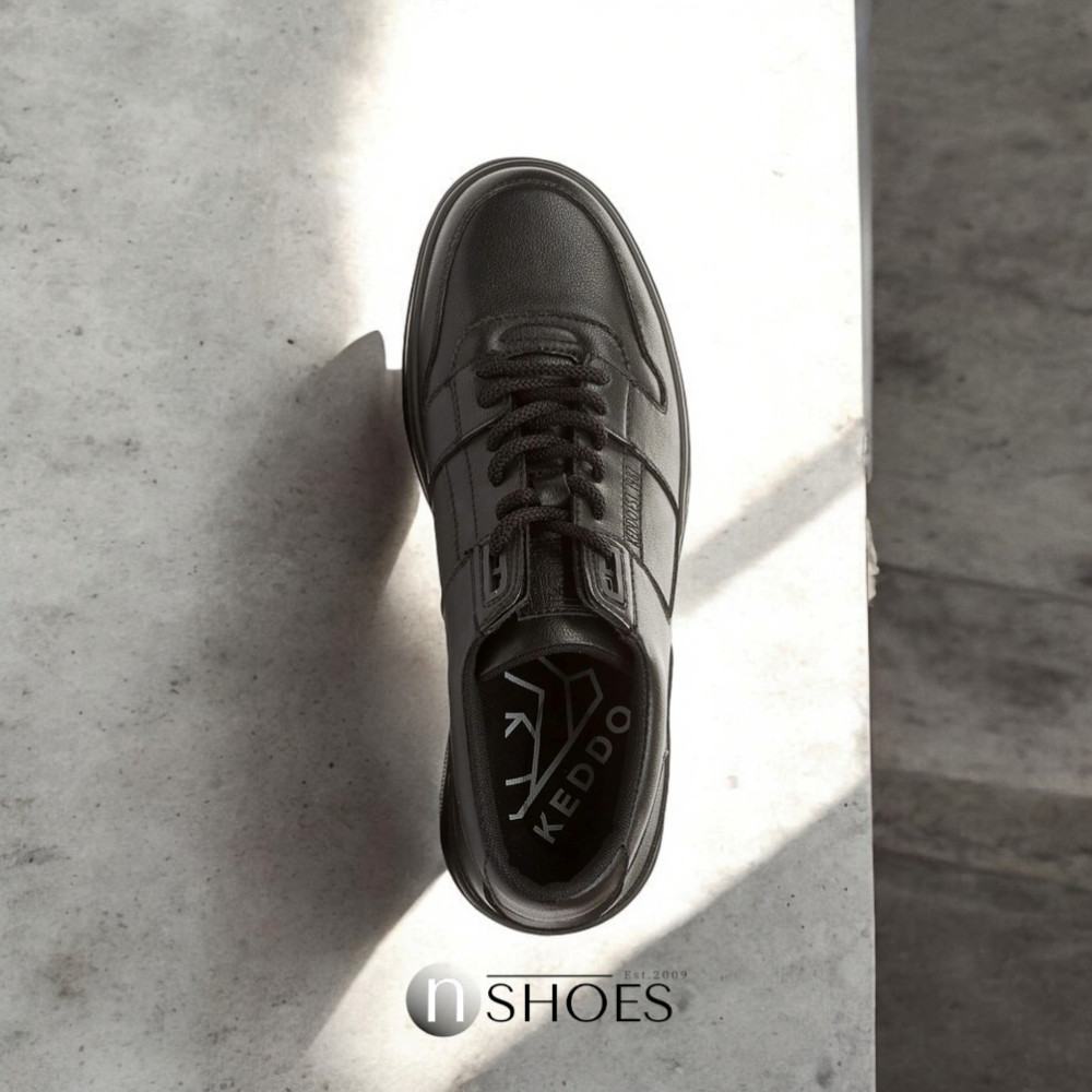 Мужские кожаные демисезонные кроссовки KEDDO (Великобритания) модель 5723