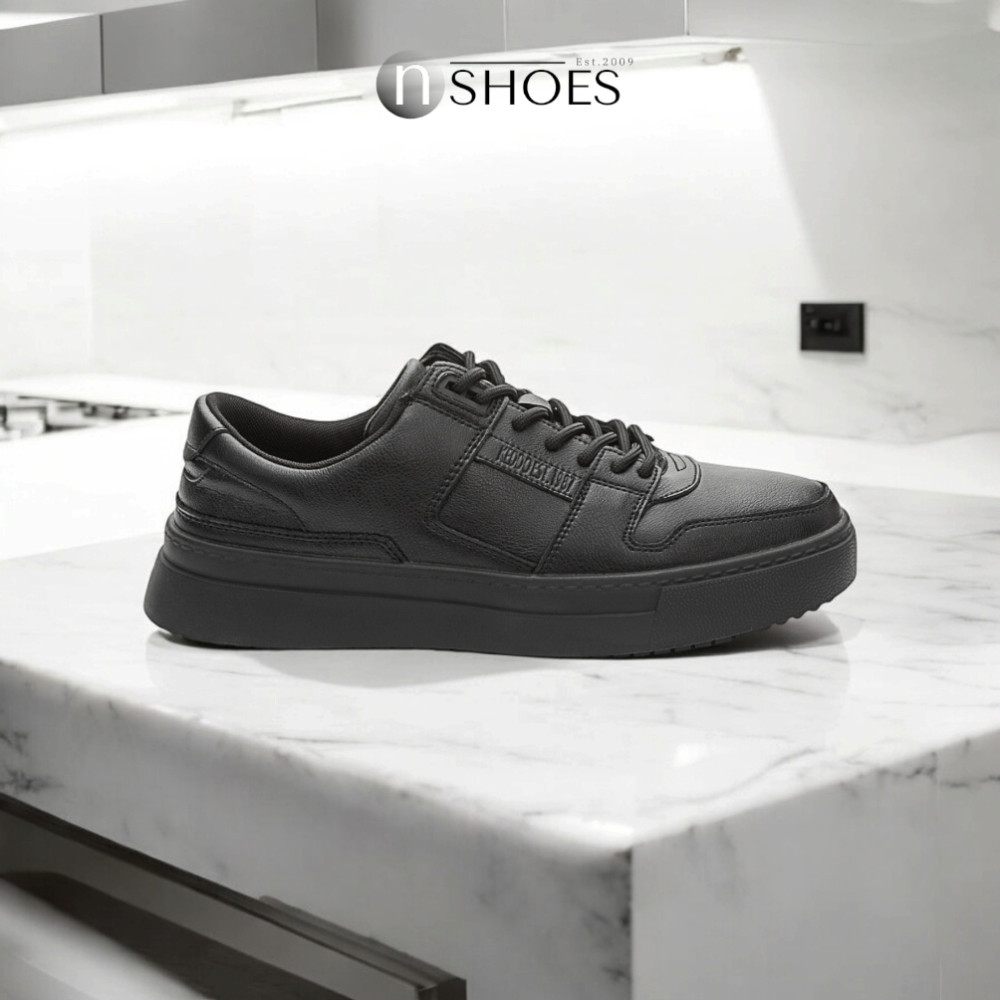 Мужские кожаные демисезонные кроссовки KEDDO (Великобритания) модель 5723