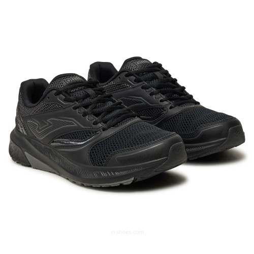 Men's black sneakers Joma Vitaly RVITAW2421 5731 light, comfortable and breathable for running and sports from the Spanish brand Men's black sneakers Joma Vitaly RVITAW2421 5731 light, comfortable and breathable for running and sports from the Spanish brand
