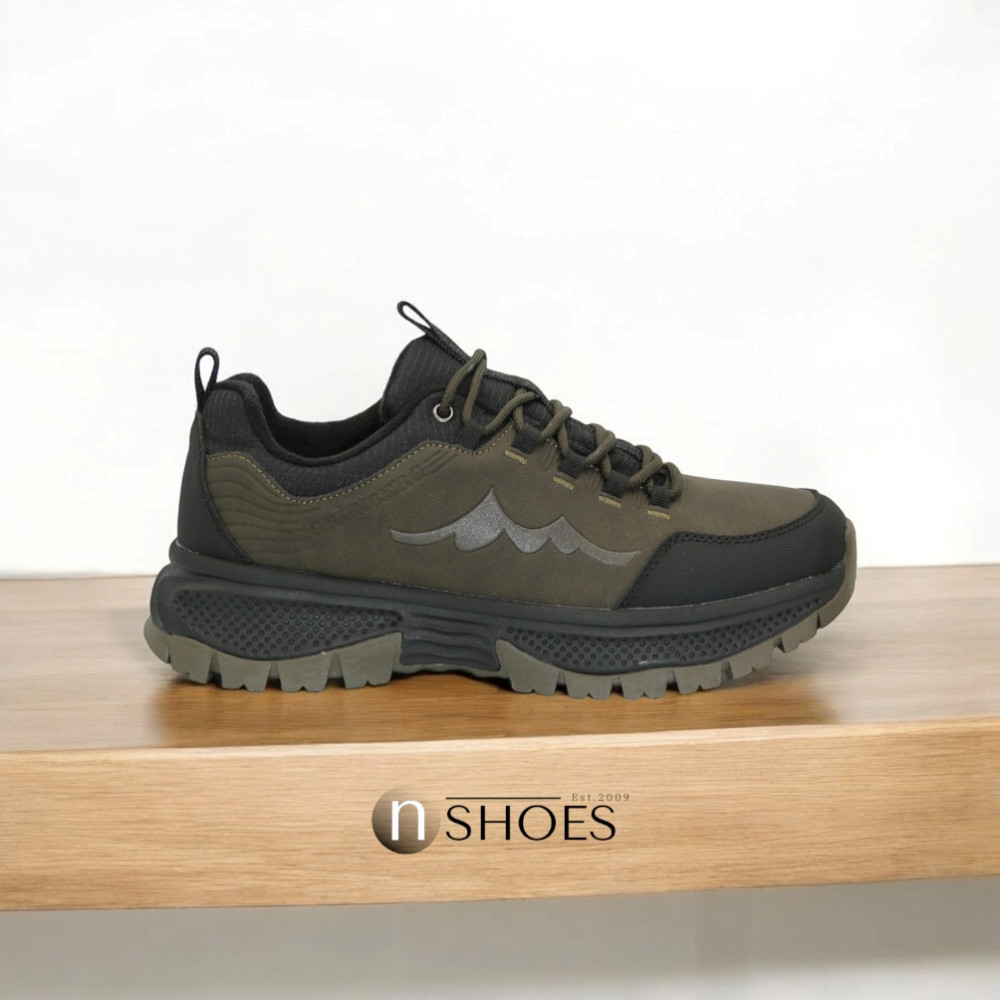 Мужские кожаные термо кроссовки GRUNBERG (Италия) с утеплением Gore-Tex модель 5742 