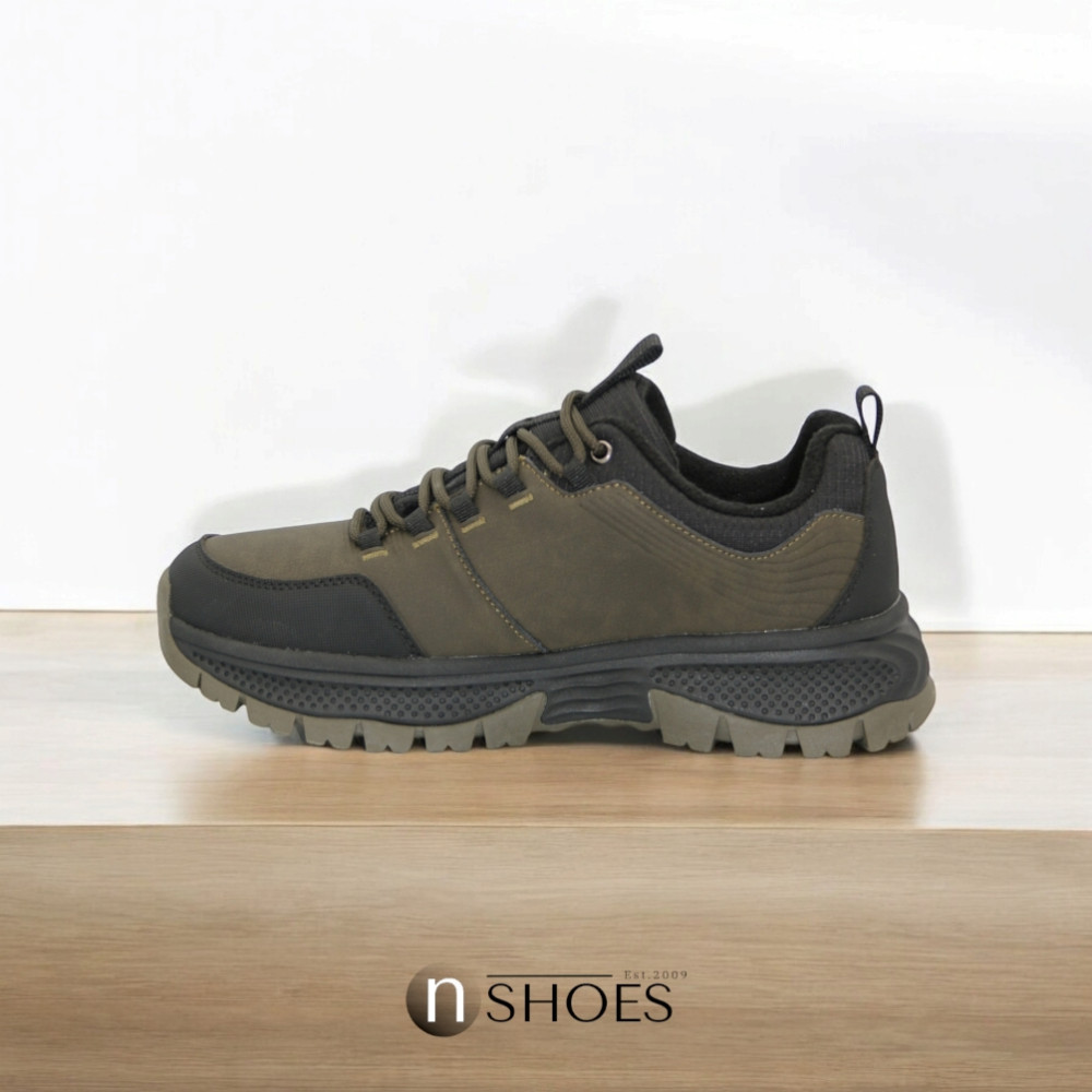 Мужские кожаные термо кроссовки GRUNBERG (Италия) с утеплением Gore-Tex модель 5742 