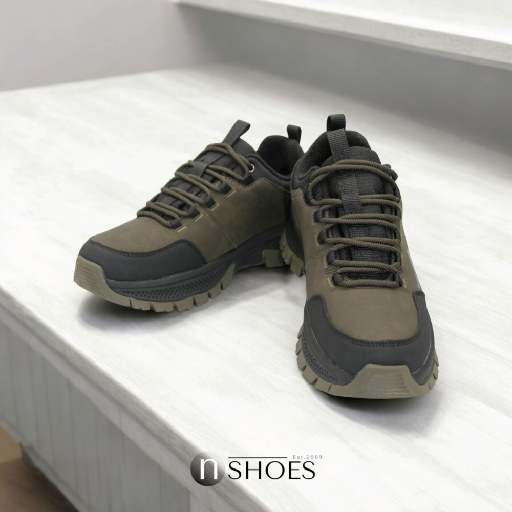 Мужские кожаные термо кроссовки GRUNBERG (Италия) с утеплением Gore-Tex модель 5742 