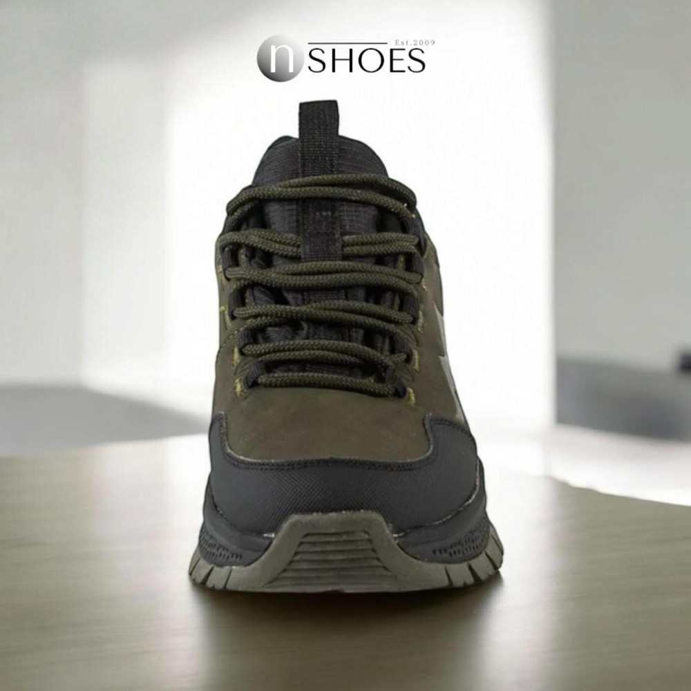 Мужские кожаные термо кроссовки GRUNBERG (Италия) с утеплением Gore-Tex модель 5742 