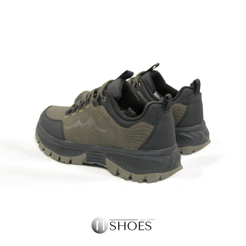 Мужские кожаные термо кроссовки GRUNBERG (Италия) с утеплением Gore-Tex модель 5742 