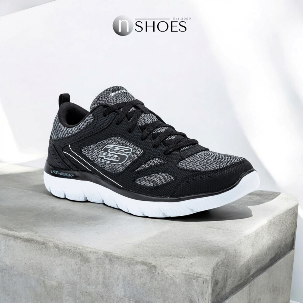 Мужские черные кроссовки Skechers South Rim 52812 BKW модель 5758