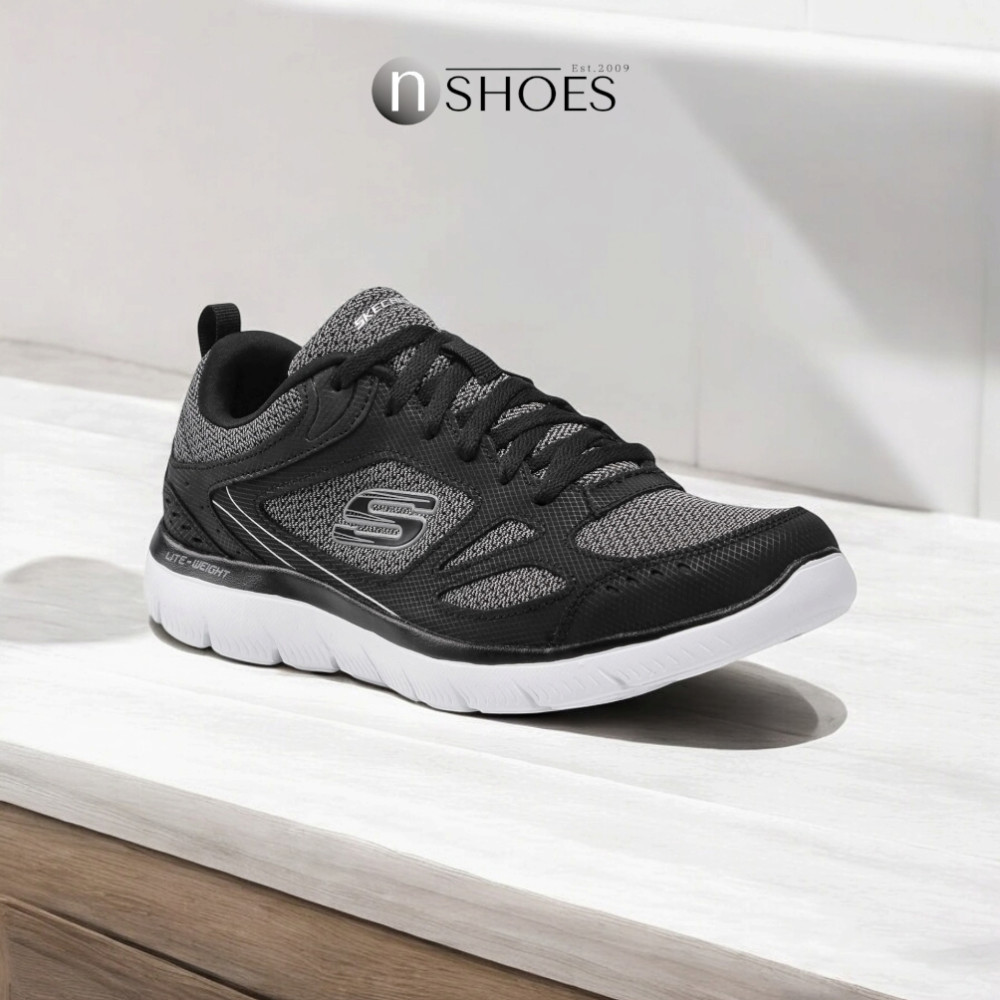 Мужские черные кроссовки Skechers South Rim 52812 BKW модель 5758