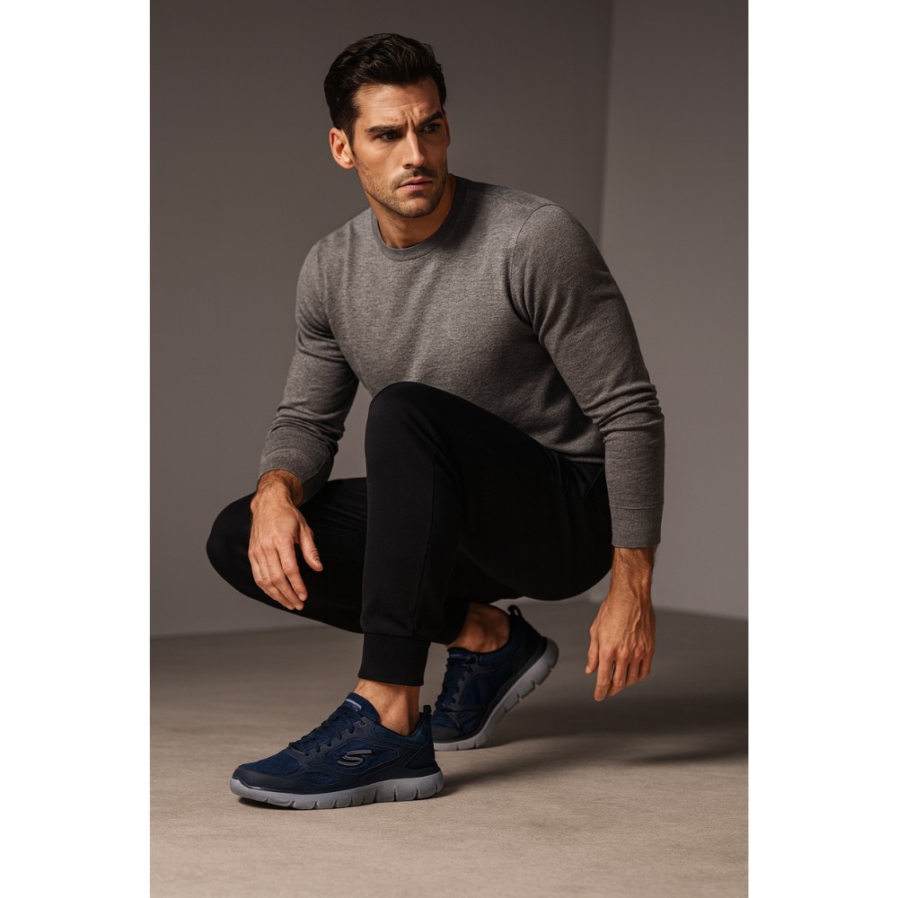 Чоловічі сині кросівки Skechers South Rim 52812 NVY 5759