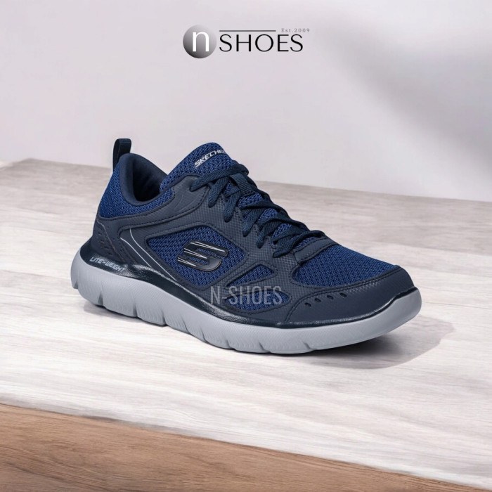 Men’s Blue Sneakers Skechers South Rim 52812 NVY 5759