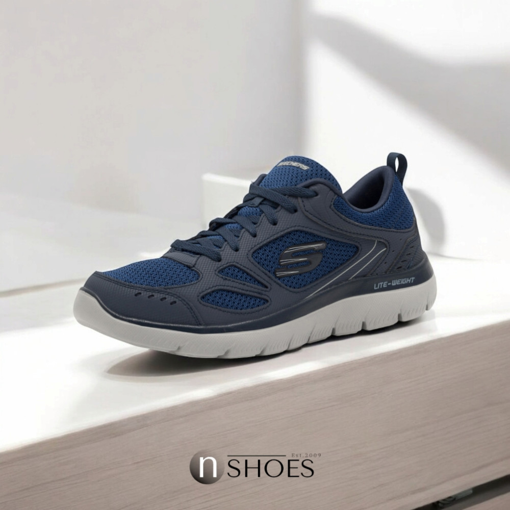 Мужские синие кроссовки Skechers South Rim 52812 NVY модель 5759