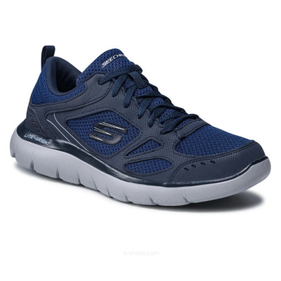 Чоловічі сині кросівки Skechers South Rim 52812 NVY 5759 комфортні із устілкою Memory Foam™ оригінальні від американського бренду