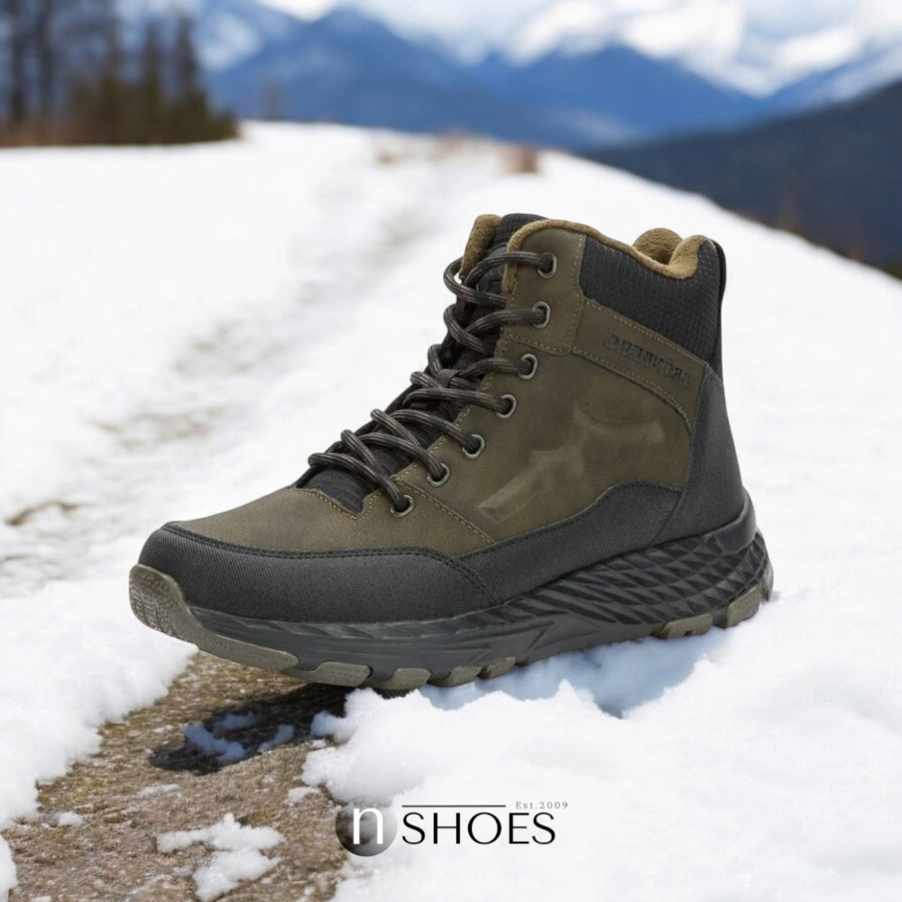 Мужские зимние хаки ботинки GRUNBERG (Италия) модель 5762