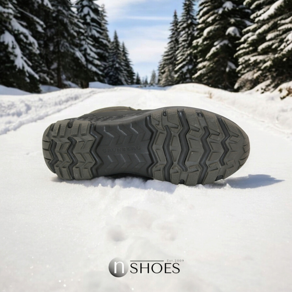 Мужские зимние хаки ботинки GRUNBERG (Италия) модель 5762