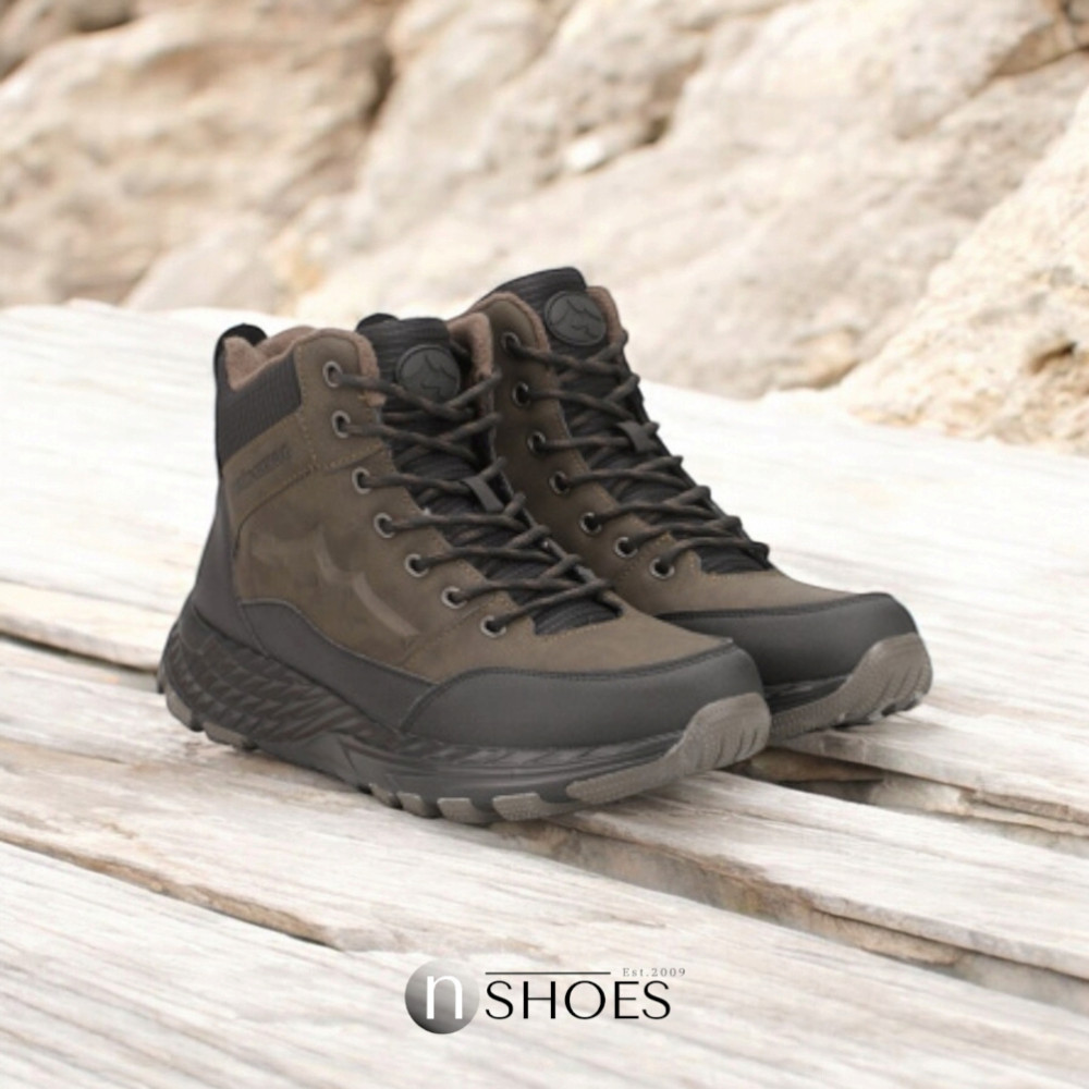 Мужские зимние хаки ботинки GRUNBERG (Италия) модель 5762