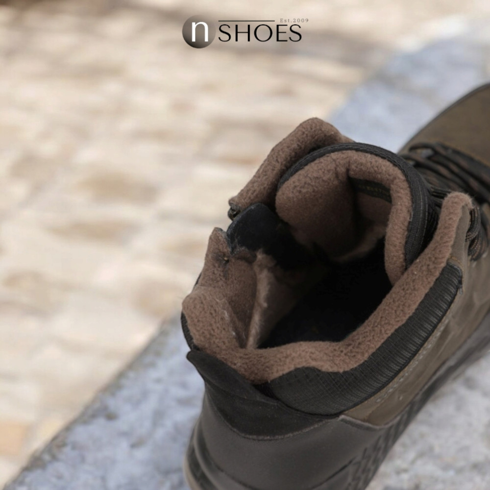 Мужские зимние хаки ботинки GRUNBERG (Италия) модель 5762