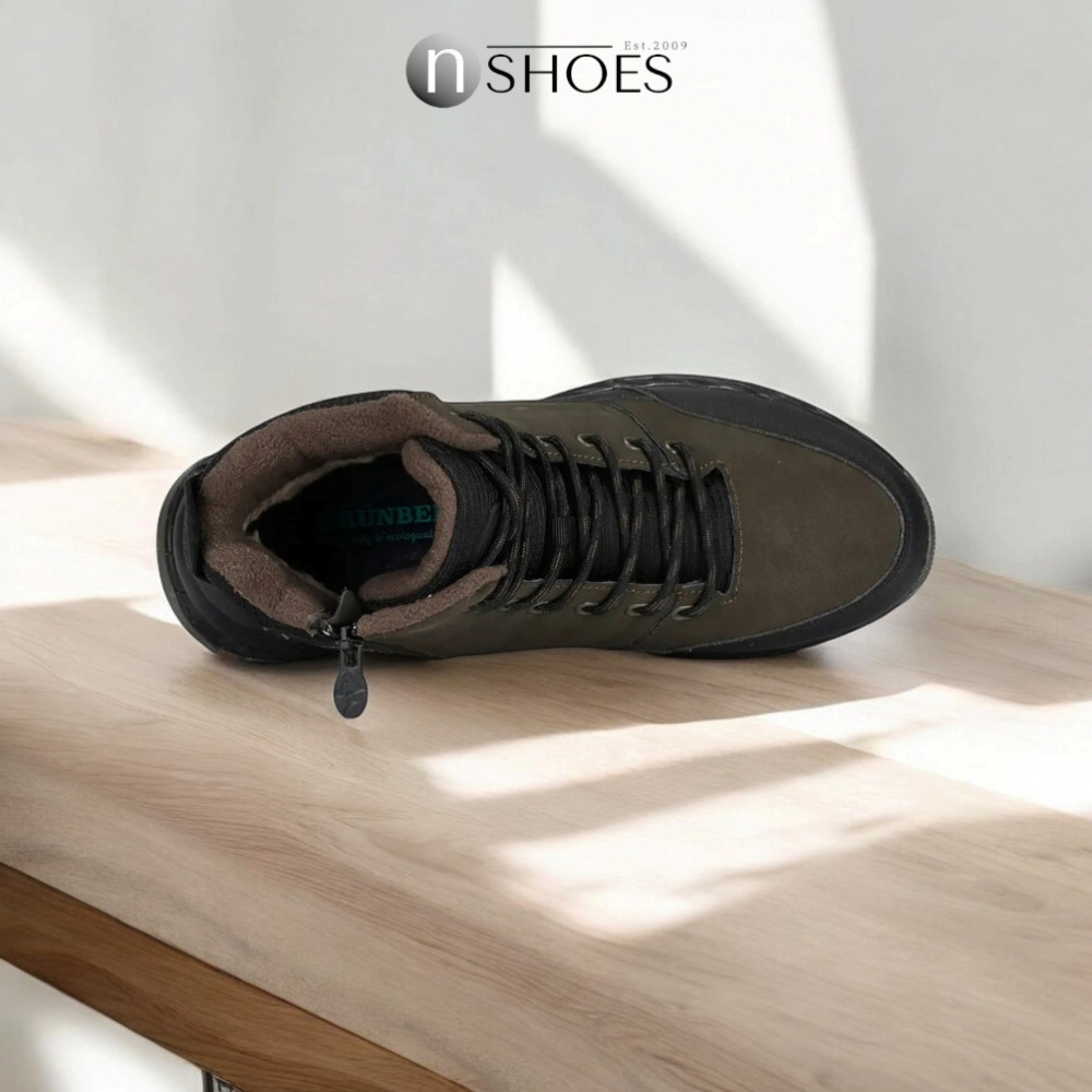 Мужские зимние хаки ботинки GRUNBERG (Италия) модель 5762