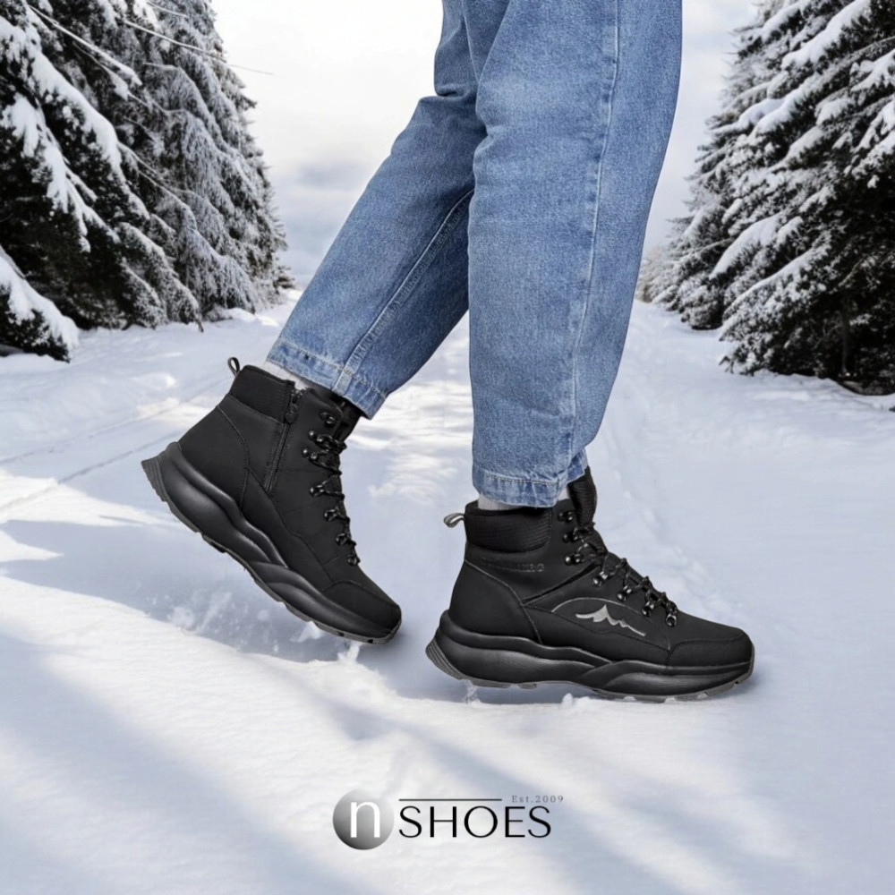 Мужские кожаные зимние ботинки GRUNBERG (Италия) модель 5763