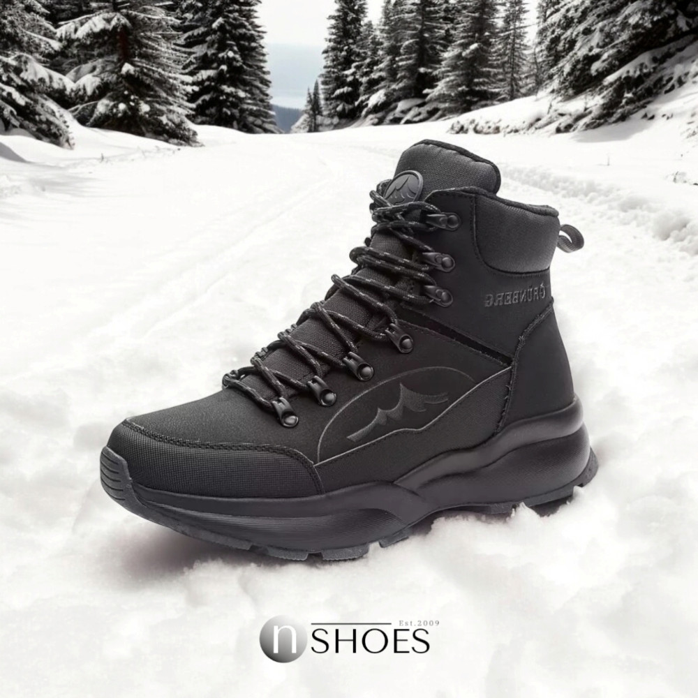 Мужские кожаные зимние ботинки GRUNBERG (Италия) модель 5763