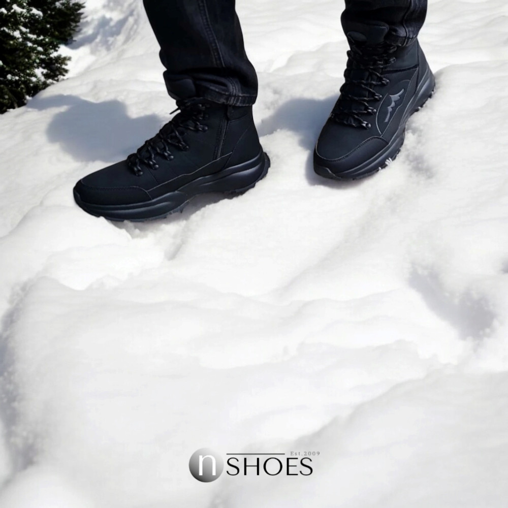 Мужские кожаные зимние ботинки GRUNBERG (Италия) модель 5763