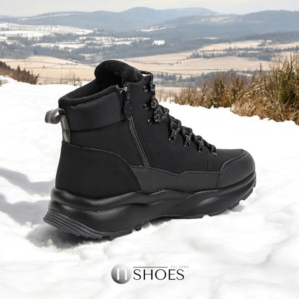 Мужские кожаные зимние ботинки GRUNBERG (Италия) модель 5763