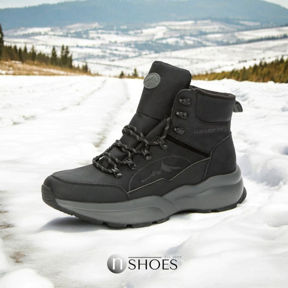 Мужские кожаные зимние ботинки GRUNBERG (Италия) модель 5763