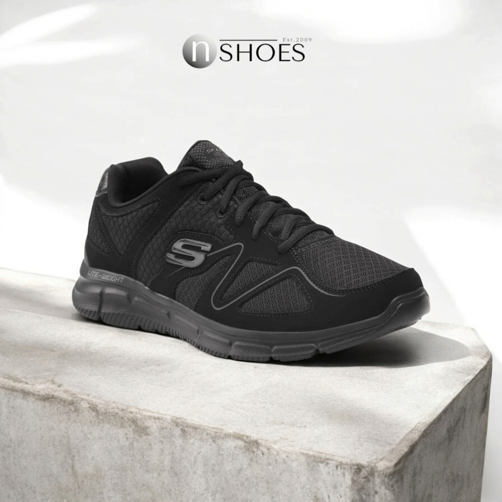 Мужские черные кроссовки Skechers Flash Point 58350 BBK модель 5767