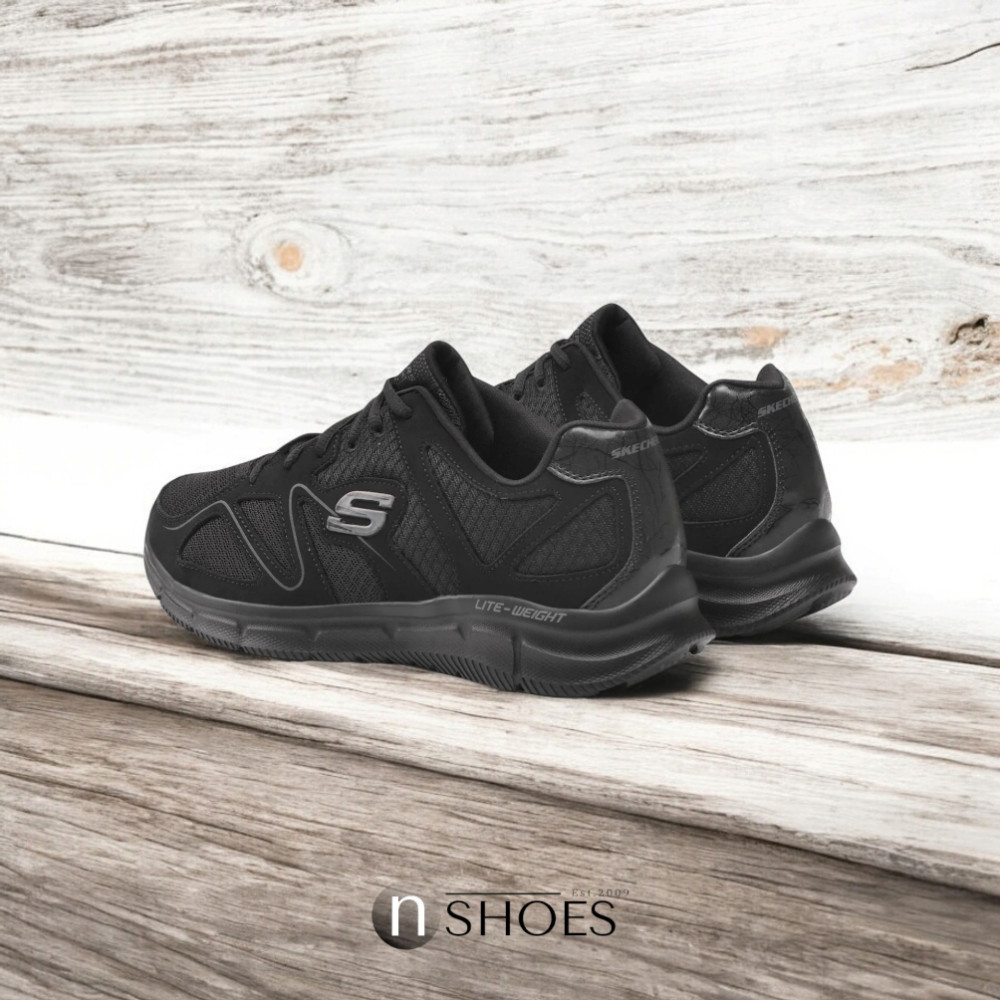 Мужские черные кроссовки Skechers Flash Point 58350 BBK модель 5767