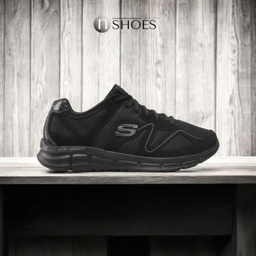 Мужские черные кроссовки Skechers Flash Point 58350 BBK модель 5767