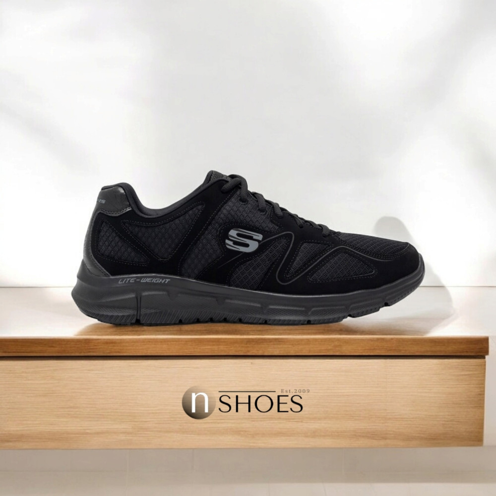 Мужские черные кроссовки Skechers Flash Point 58350 BBK модель 5767