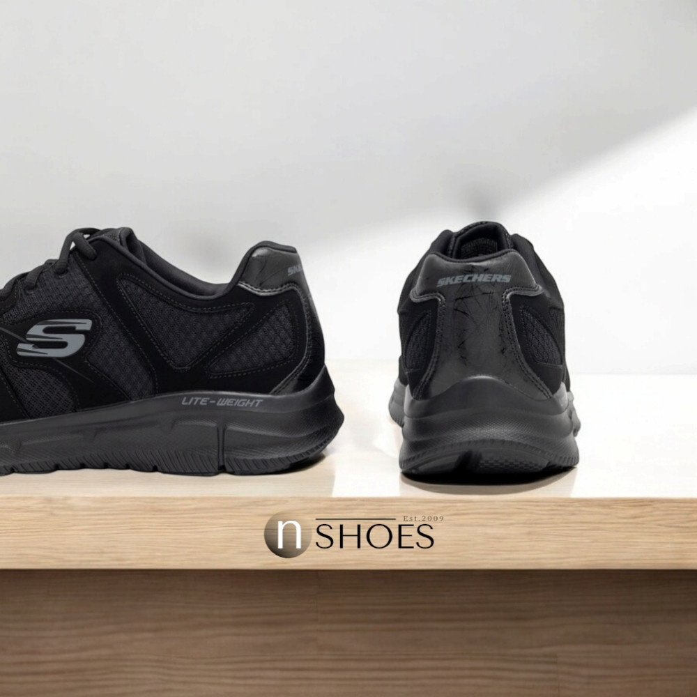 Мужские черные кроссовки Skechers Flash Point 58350 BBK модель 5767