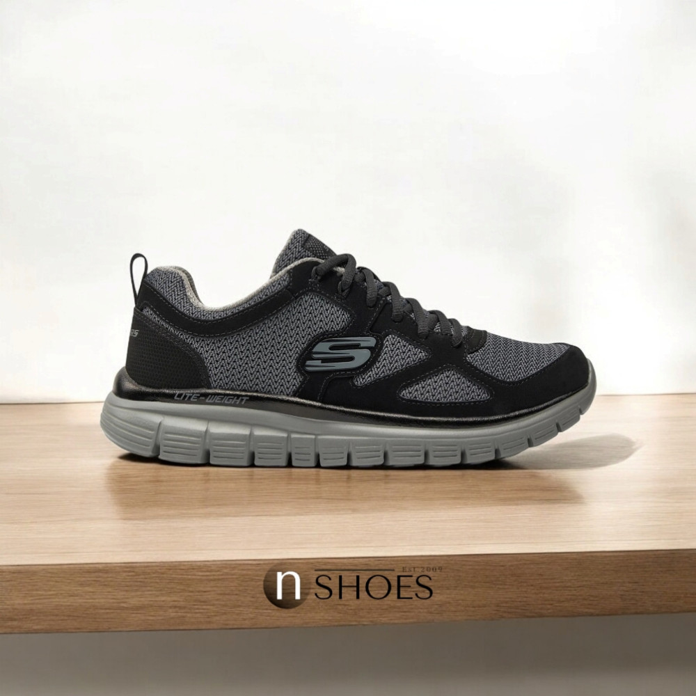 Men's Black Skechers Agoura Sneakers 52635 BKGY Model 5769