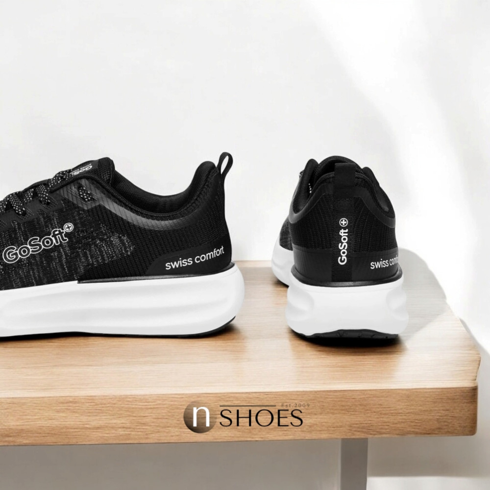 Men's black textile sneakers Go Soft MP-1 model 5770