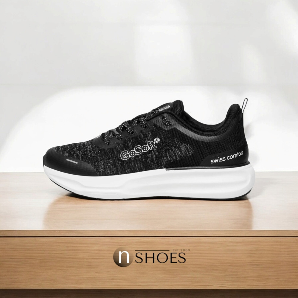 Men's black textile sneakers Go Soft MP-1 model 5770