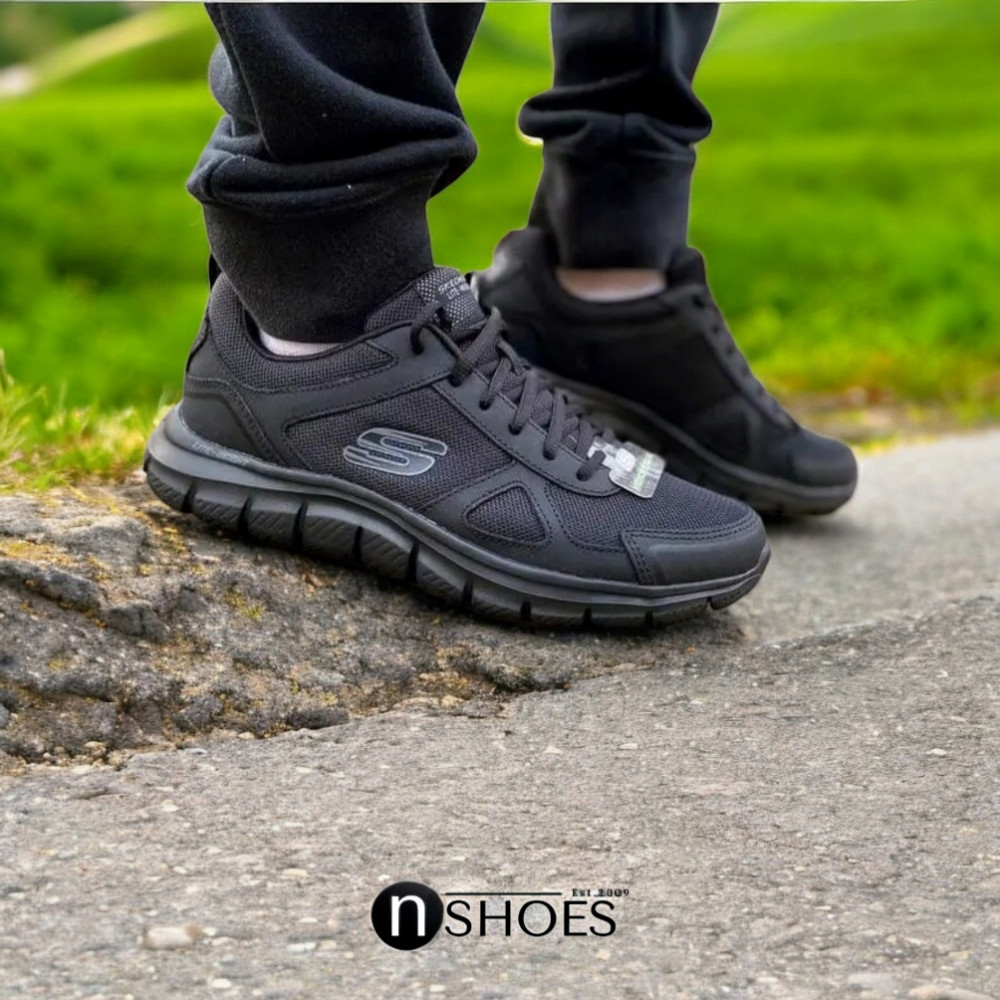 Мужские черные кроссовки Skechers Scloric 52631 BBK модель 5782